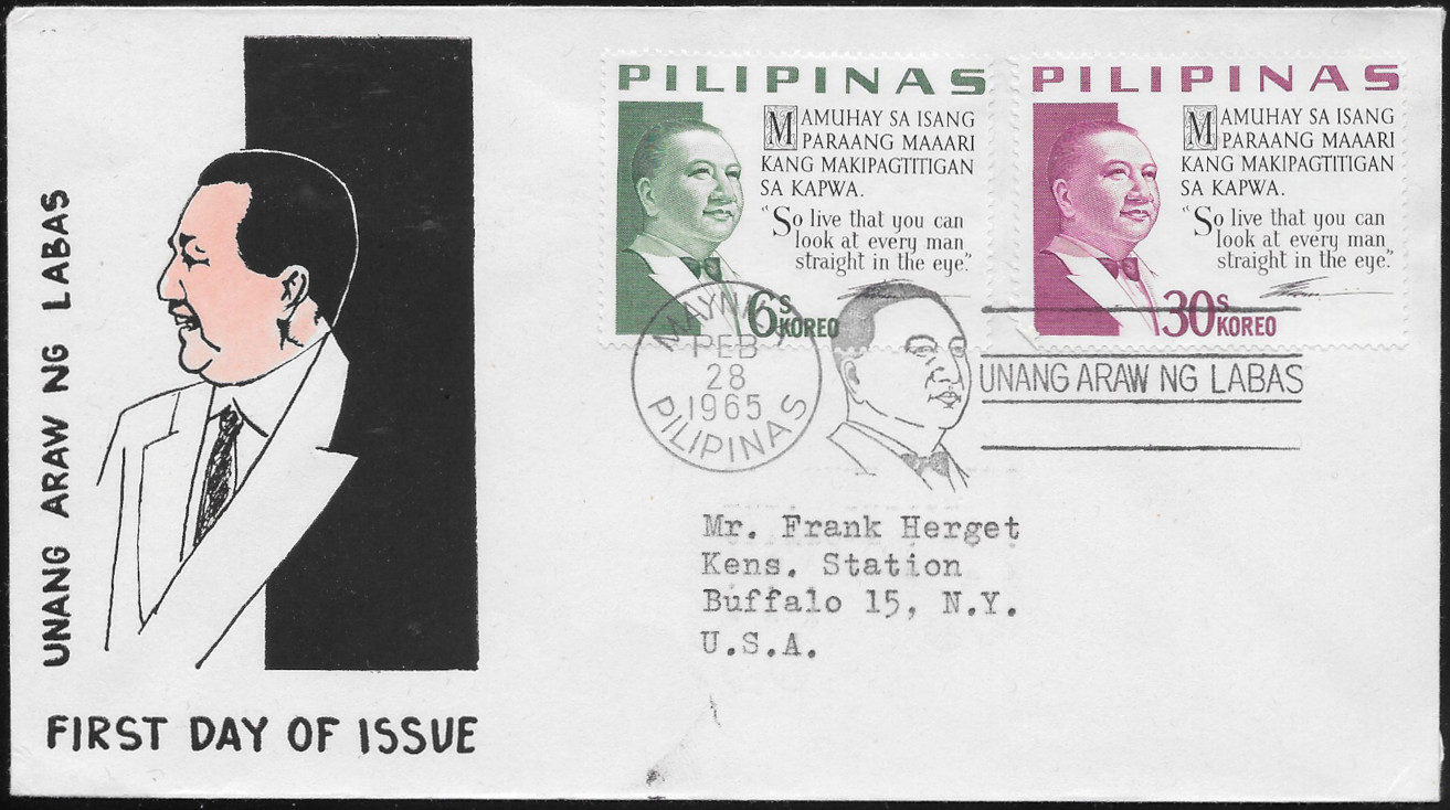 Philippines 1965 First Day Cover 